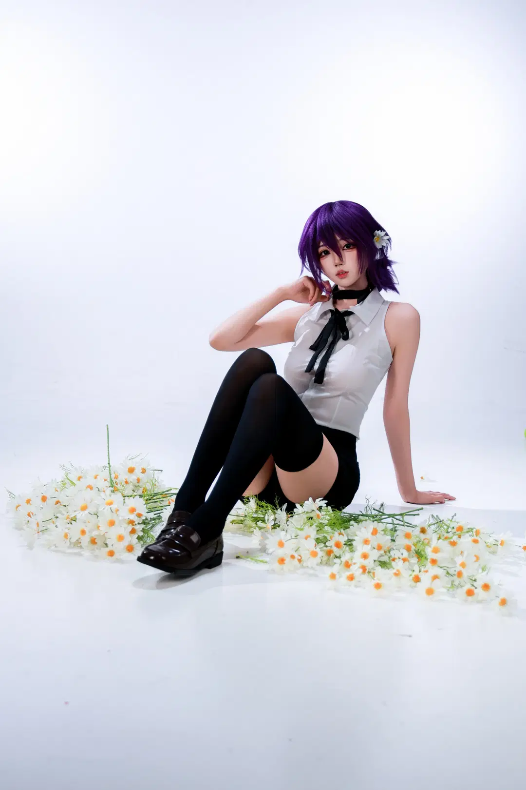 【蕾塞cos】电锯人白棚雏菊写真 - 音饭饭 - 第6张