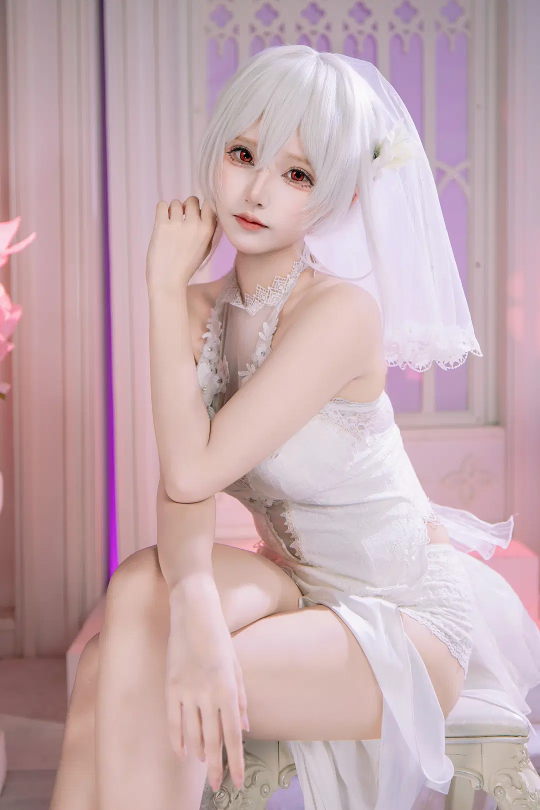 【天狼星cos】碧蓝航线纯白誓约花嫁，定格浪漫瞬间 - 音饭饭 - 第5张