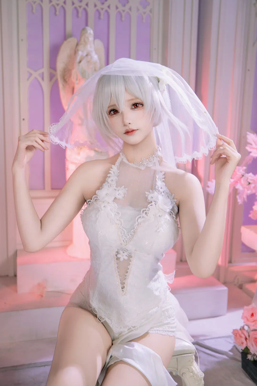 【天狼星cos】碧蓝航线纯白誓约花嫁，定格浪漫瞬间 - 音饭饭 - 第7张