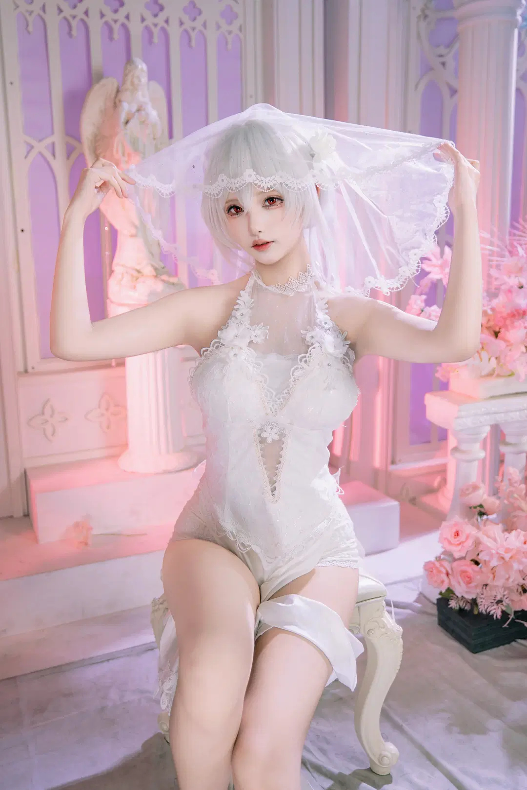【天狼星cos】碧蓝航线纯白誓约花嫁，定格浪漫瞬间 - 音饭饭 - 第8张