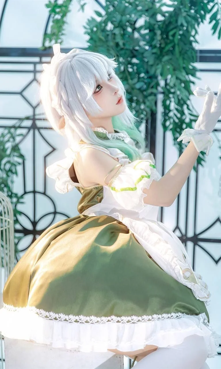 【ナヒーダ コスプレ】『原神』知恵を司る草神、メイド服を纏い午後の陽光に憩う - Ludo - 2枚目