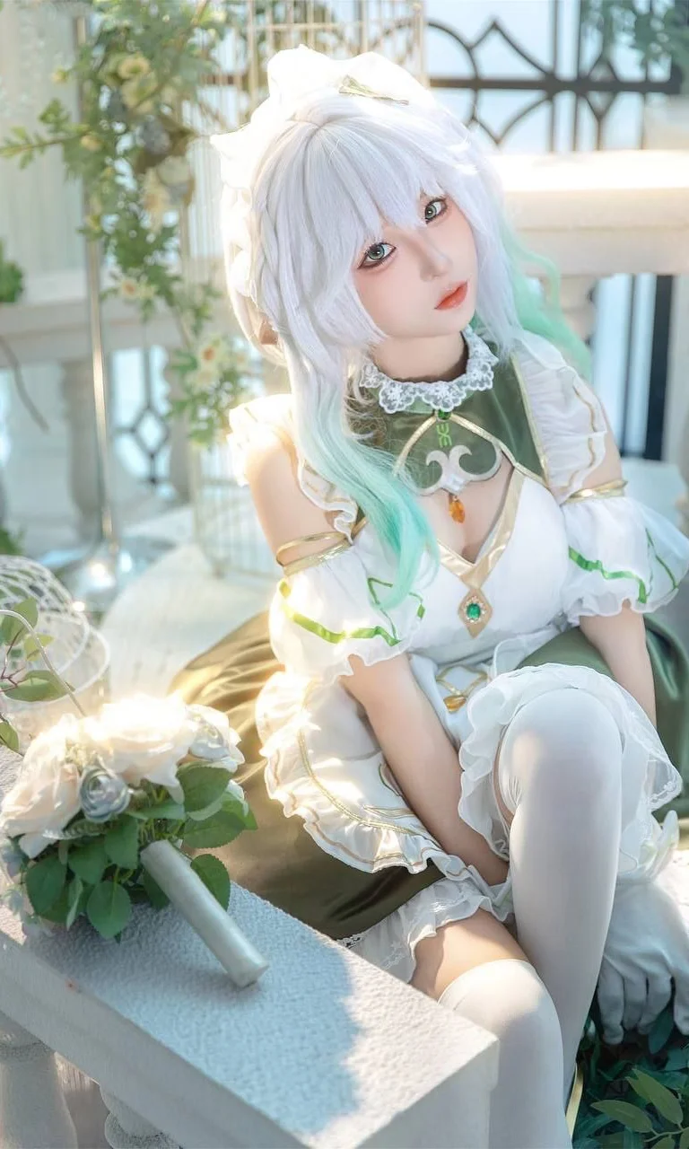 【ナヒーダ コスプレ】『原神』知恵を司る草神、メイド服を纏い午後の陽光に憩う - Ludo - 5枚目