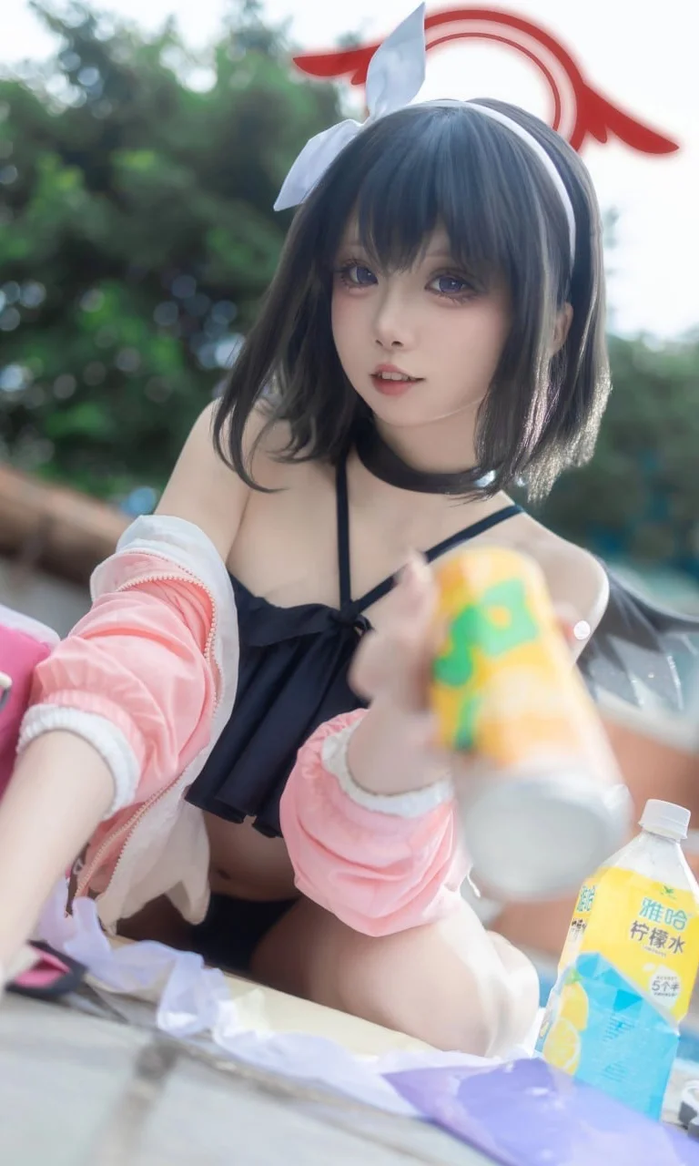 【静山マシロコスプレ】ブルーアーカイブの真夏のプールパーティ - Ludo - 2枚目