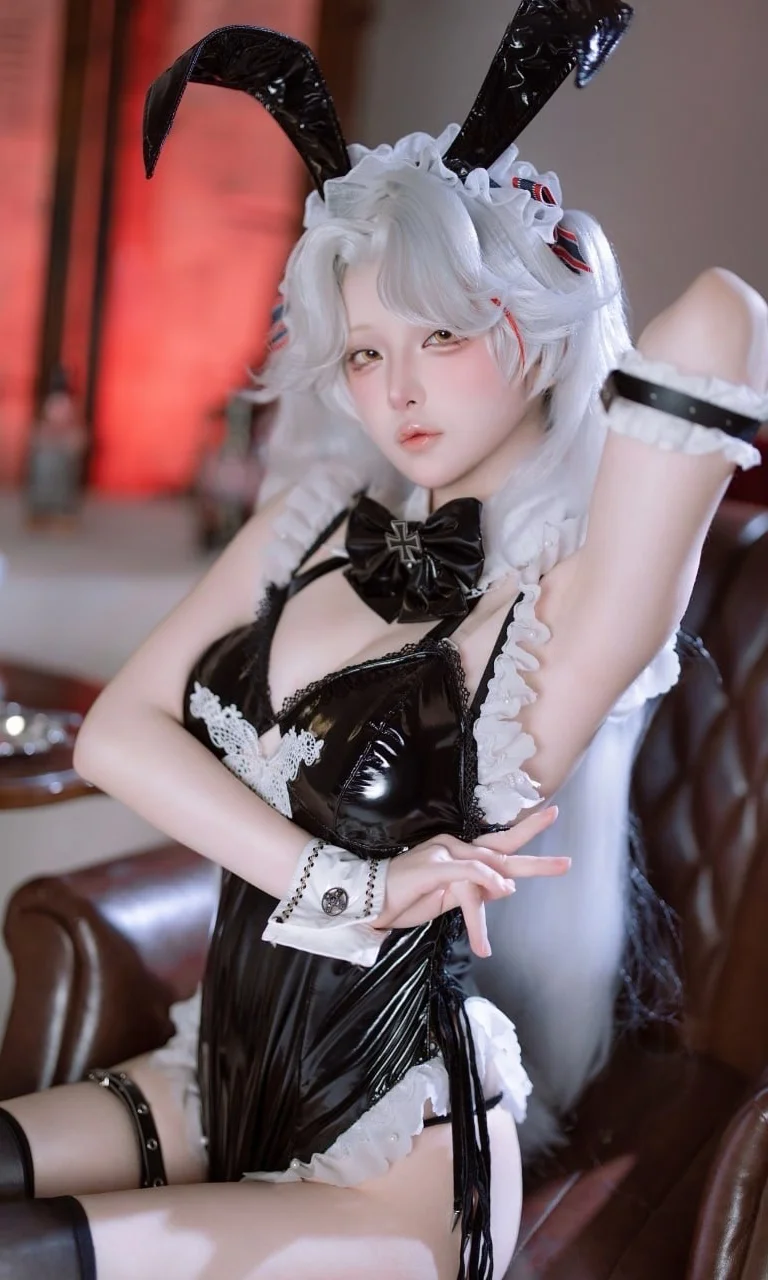 【欧根亲王cos】碧蓝航线兔女郎，指挥官准备入场了吗 - Ludo - 第4张