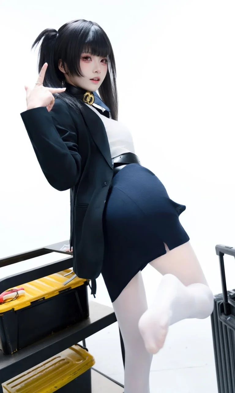 NIKKE胜利女神, 白丝cos, 索拉cos, 双马尾cos, 妮姬cos