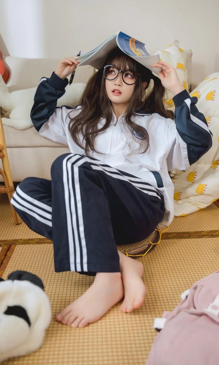 双马尾, 校园风写真, 高考妹妹, 运动校服, 重返十八岁