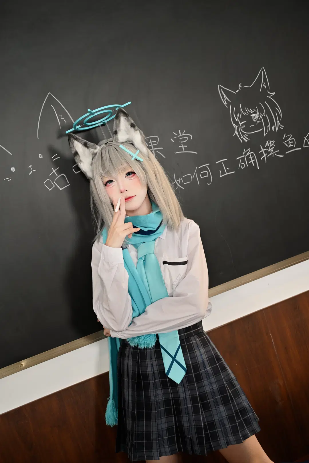 【砂狼白子cos】蔚藍檔案教室拍攝正片 - 咕咕不咕zZ（图文号 - 第4張