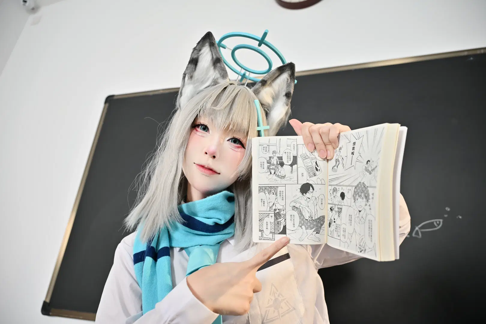 【砂狼白子cos】蔚蓝档案课堂日常 - 咕咕不咕zZ（图文号 - 第4张