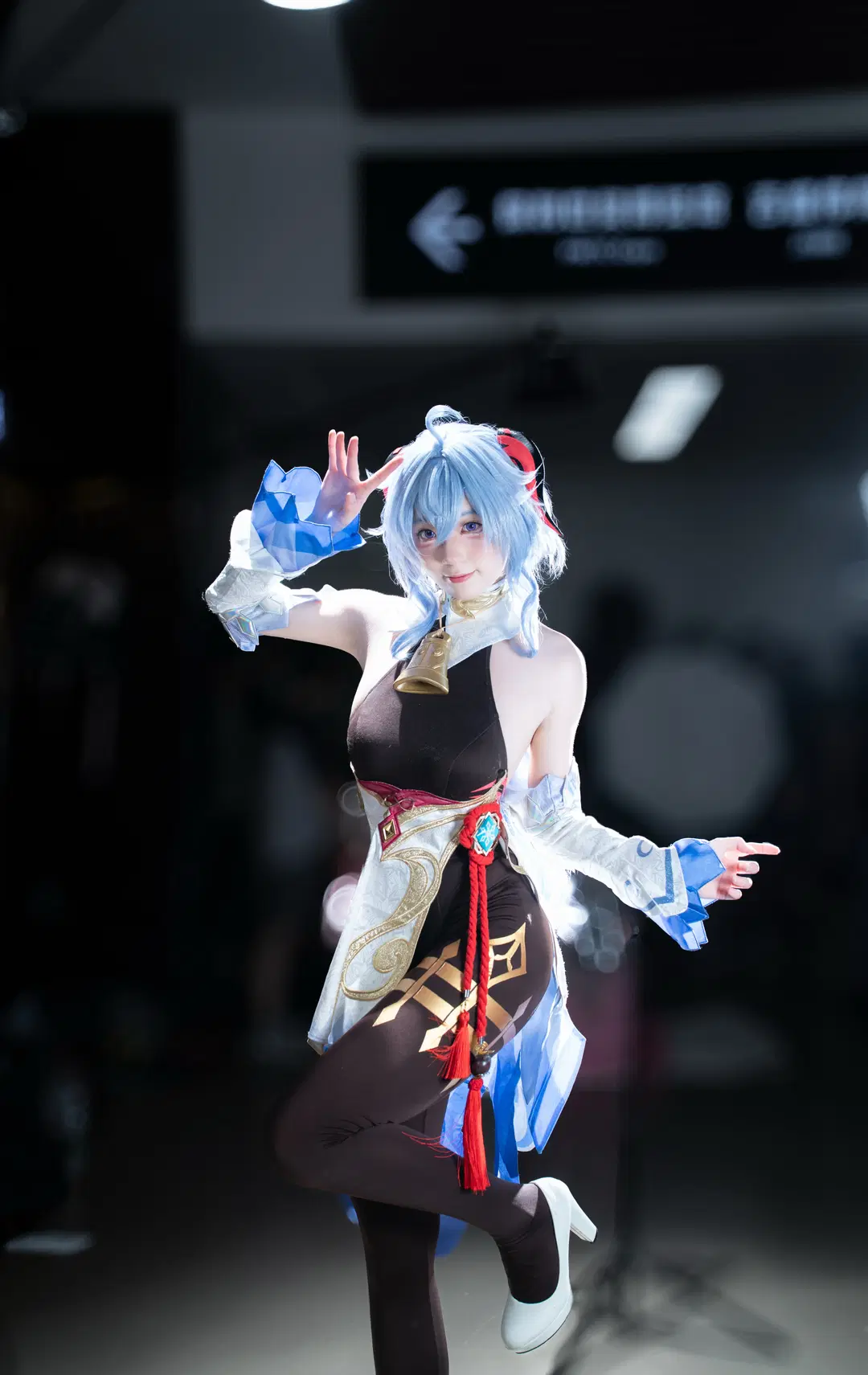 原神, 甘雨 コスプレ, コスプレ, イベント写真, 黒ストッキング