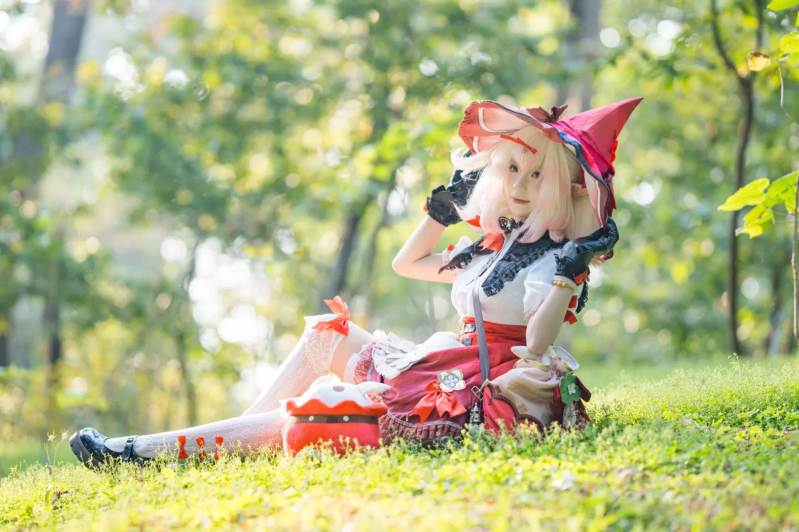原神, クレー コスプレ, 原神コスプレ, ストッキング, クレー 星を燭す絢華