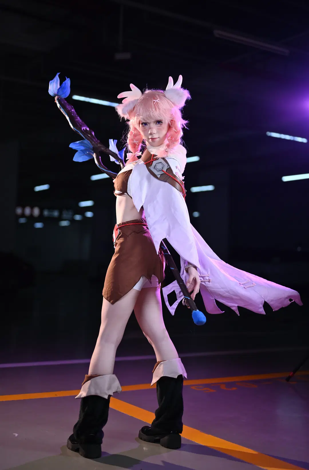 【瑶 コスプレ】『オナー・オブ・キングス』瑶（王者栄耀のよう）初期衣装の戦闘態勢を公開 - 海苔不吃桃 - 3枚目