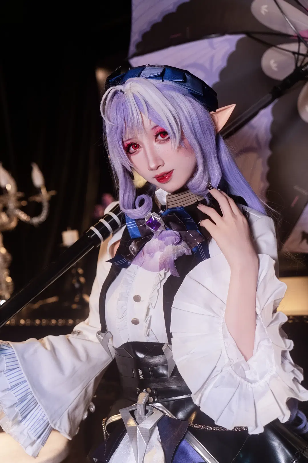 【ビビアン コスプレ】『ゼンレスゾーンゼロ』の気品と神秘（ゴシック風・バー撮影） - 貓羽www - 2枚目