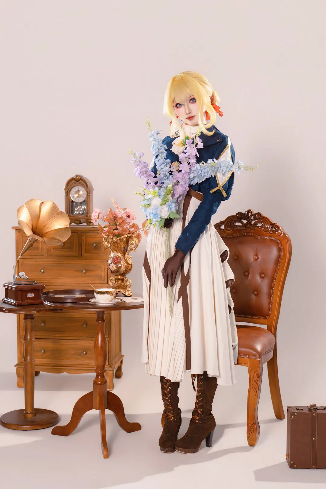 ヴァイオレット・エヴァーガーデン コスプレ, ヴァイオレット・エヴァーガーデン, ヴァイオレット・エヴァーガーデン, レトロ風コスプレ, ヴァイオレット・エヴァーガーデン コスプレ