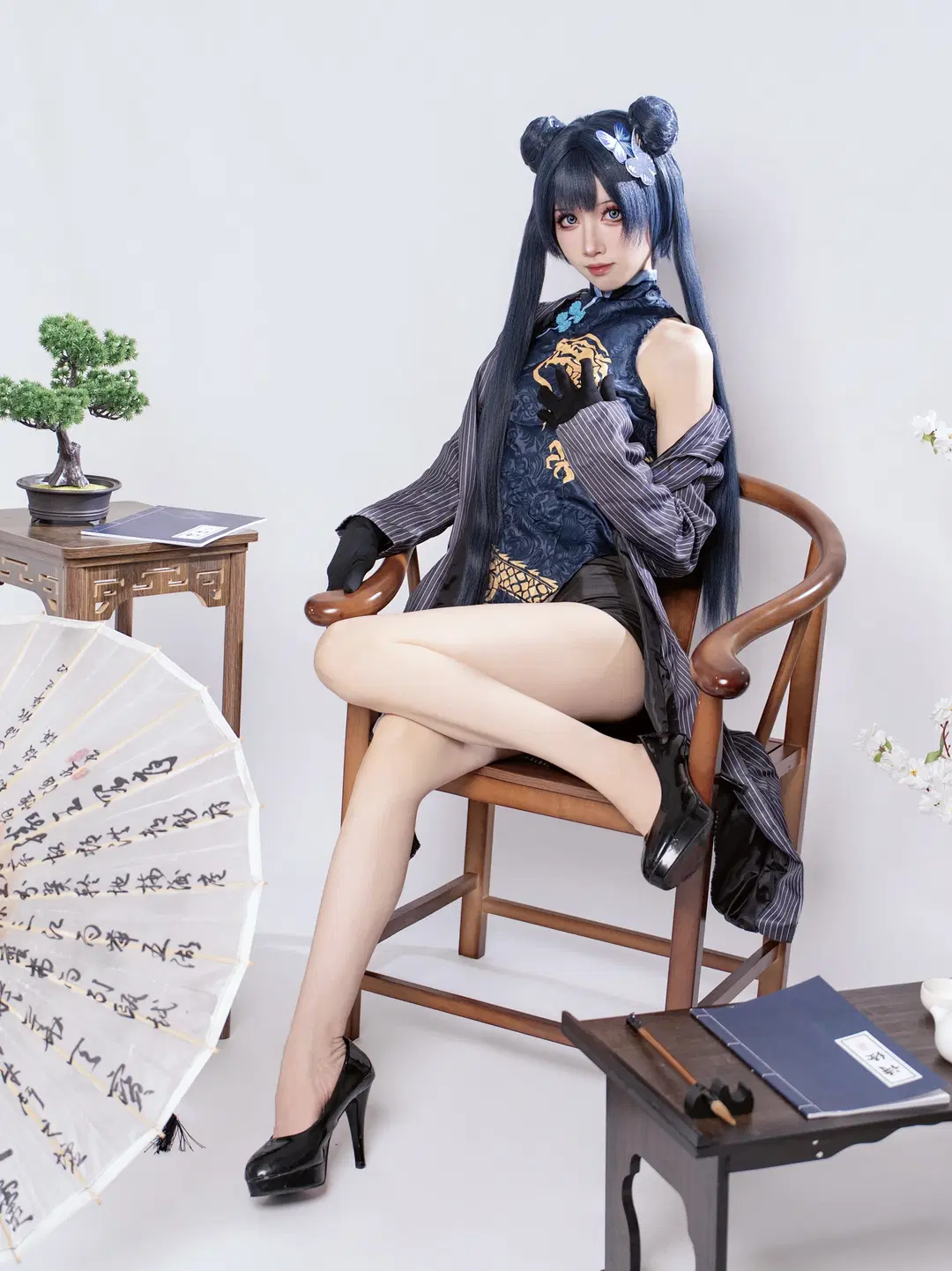 妃咲cos, 碧蓝档案, 国风cosplay, 妃咲旗袍, 碧蓝档案妃咲