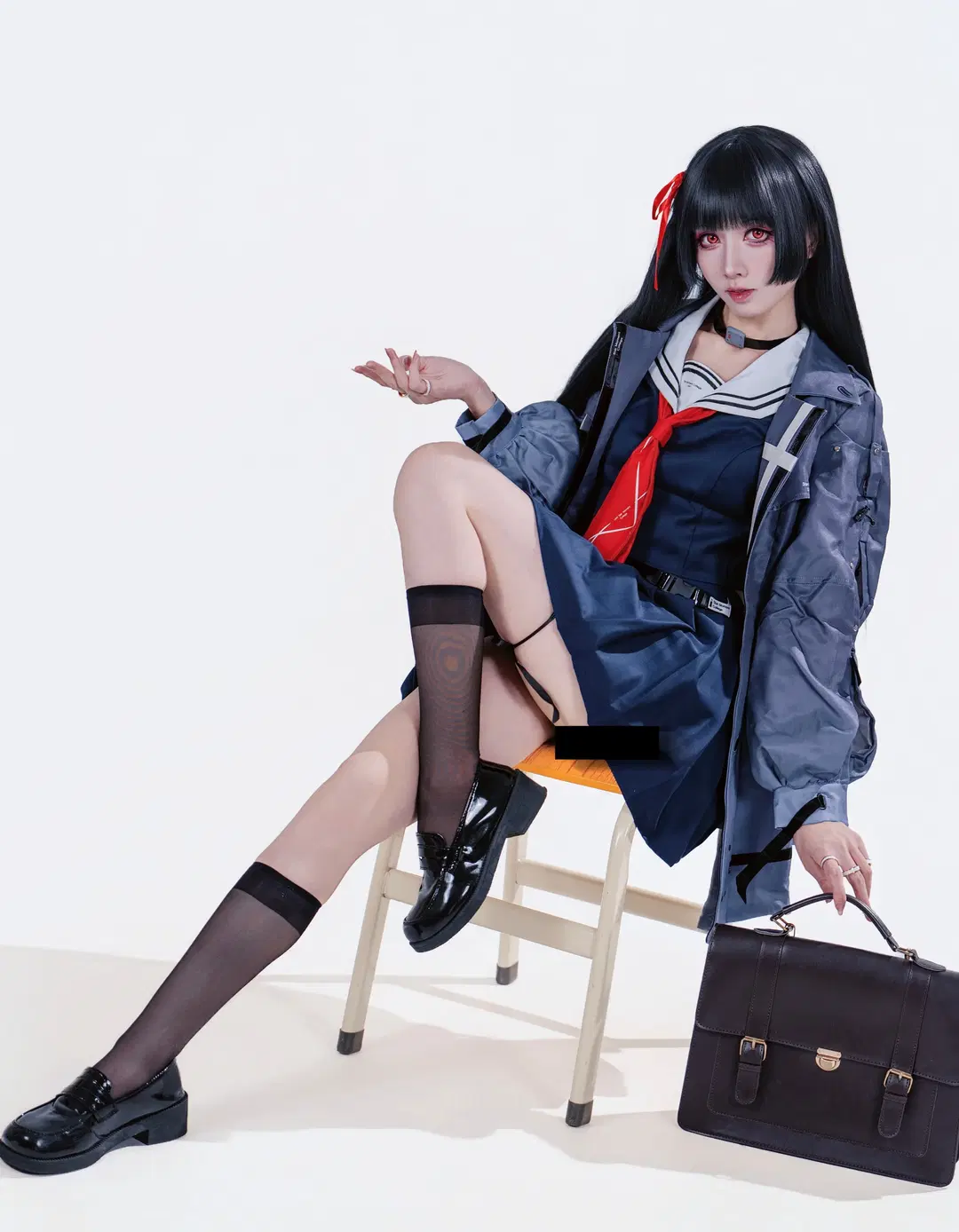 鳴潮, 千咲cos, jk制服, 絲襪, 千咲