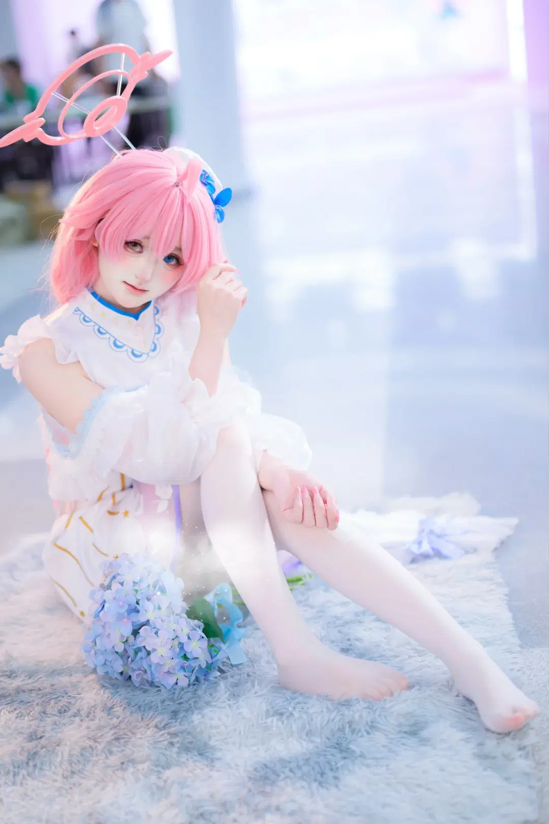 cosplay, 蔚蓝档案, 小鸟游星野cos, 漫展摄影, 白丝