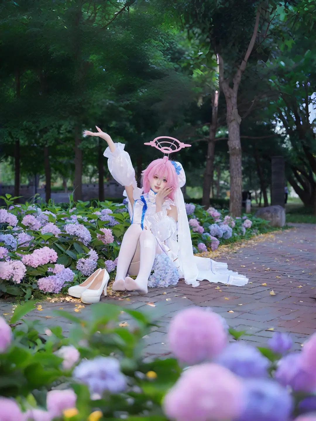 【小鳥遊星野cos】蔚藍檔案裡的慵懶假日 - 村上図図 - 第3張