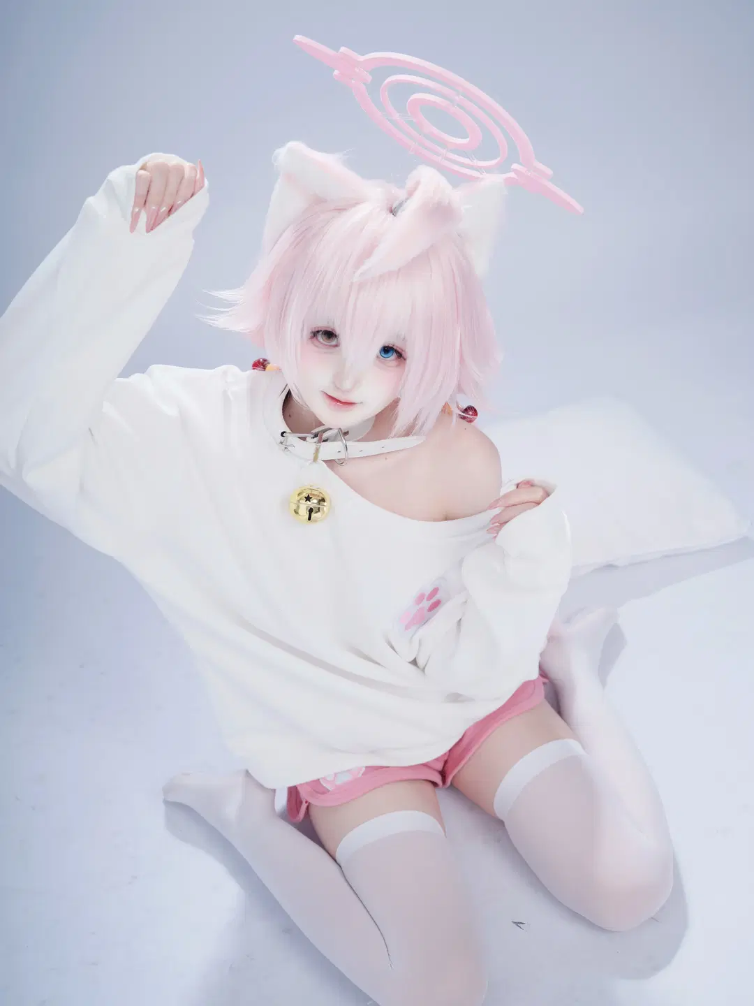 [Takanashi Hoshino cosplay] The Pink Catgirl Maiden in Blue Archive by 村上図図 - Image 3