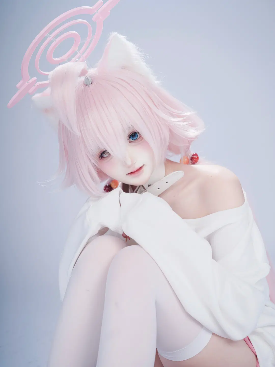 [Takanashi Hoshino cosplay] The Pink Catgirl Maiden in Blue Archive by 村上図図 - Image 4