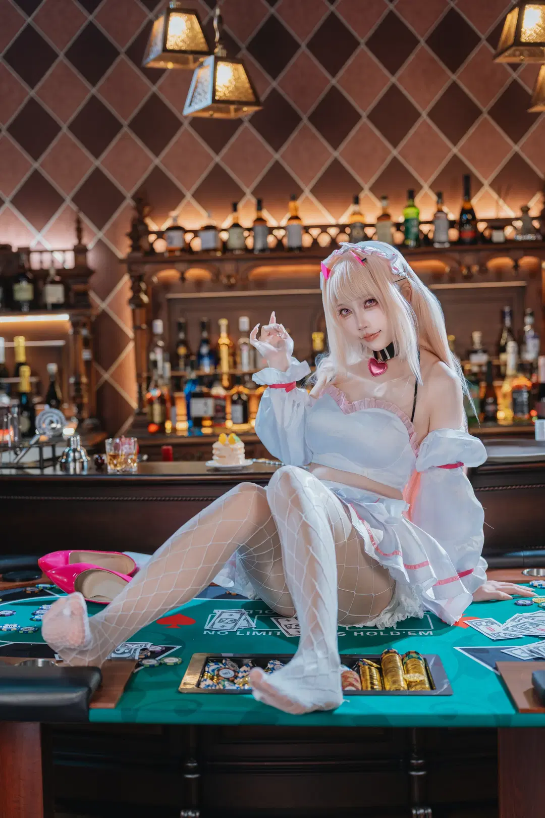 バイパーコスプレ, 勝利の女神:NIKKE, ストッキング コスプレ, スウィートメイド, カジノ風コスプレ