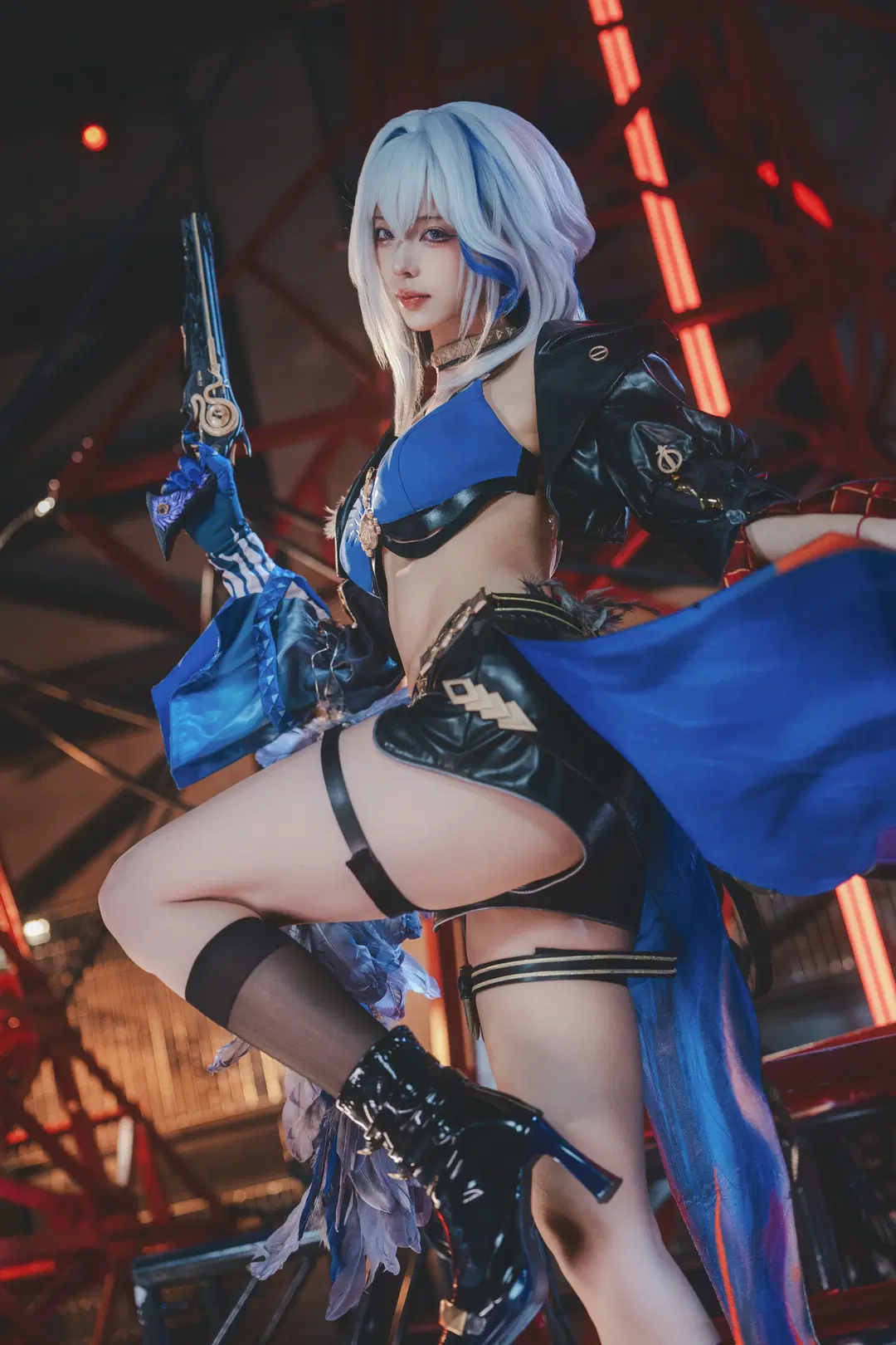 鸣潮, cosplay, 嘉贝莉娜cos, 游戏cos, 丝袜