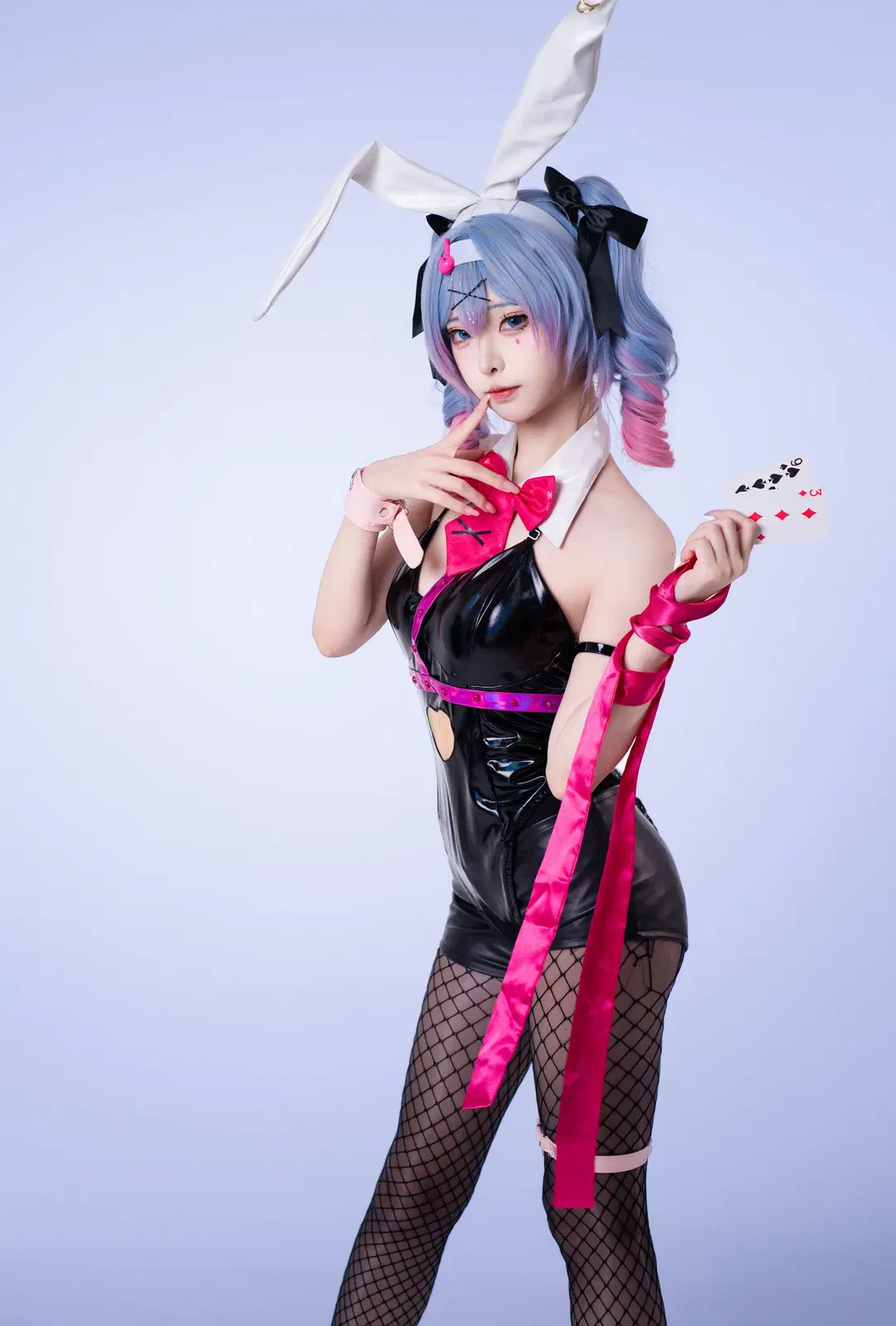 [Hatsune Miku cosplay] Rabbit Hole Theme: Interpreting the Black Latex suit Bunny girl by 沈诗若 - Image 10