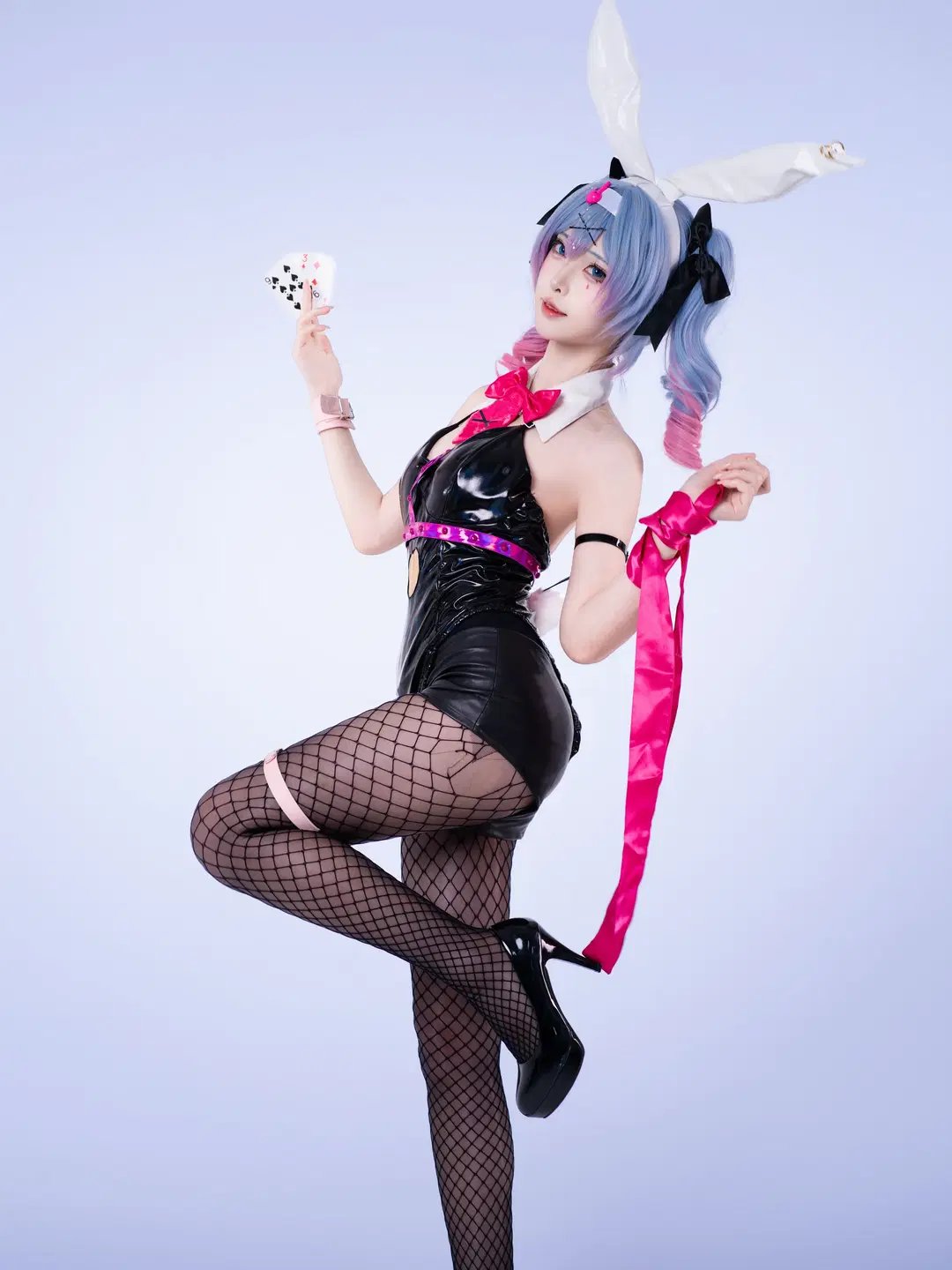 兔女郎, 初音未来cos, 兔子洞, 渔网袜, 胶衣