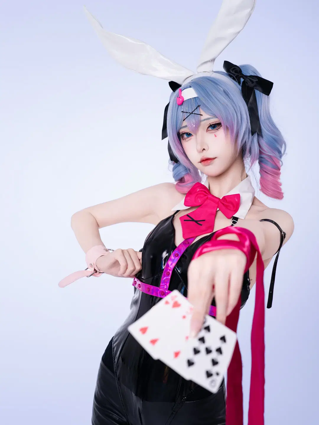 [Hatsune Miku cosplay] Rabbit Hole Theme: Interpreting the Black Latex suit Bunny girl by 沈诗若 - Image 3