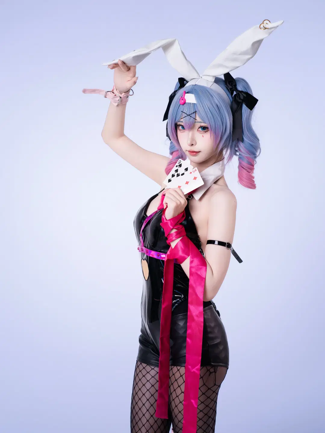[Hatsune Miku cosplay] Rabbit Hole Theme: Interpreting the Black Latex suit Bunny girl by 沈诗若 - Image 4