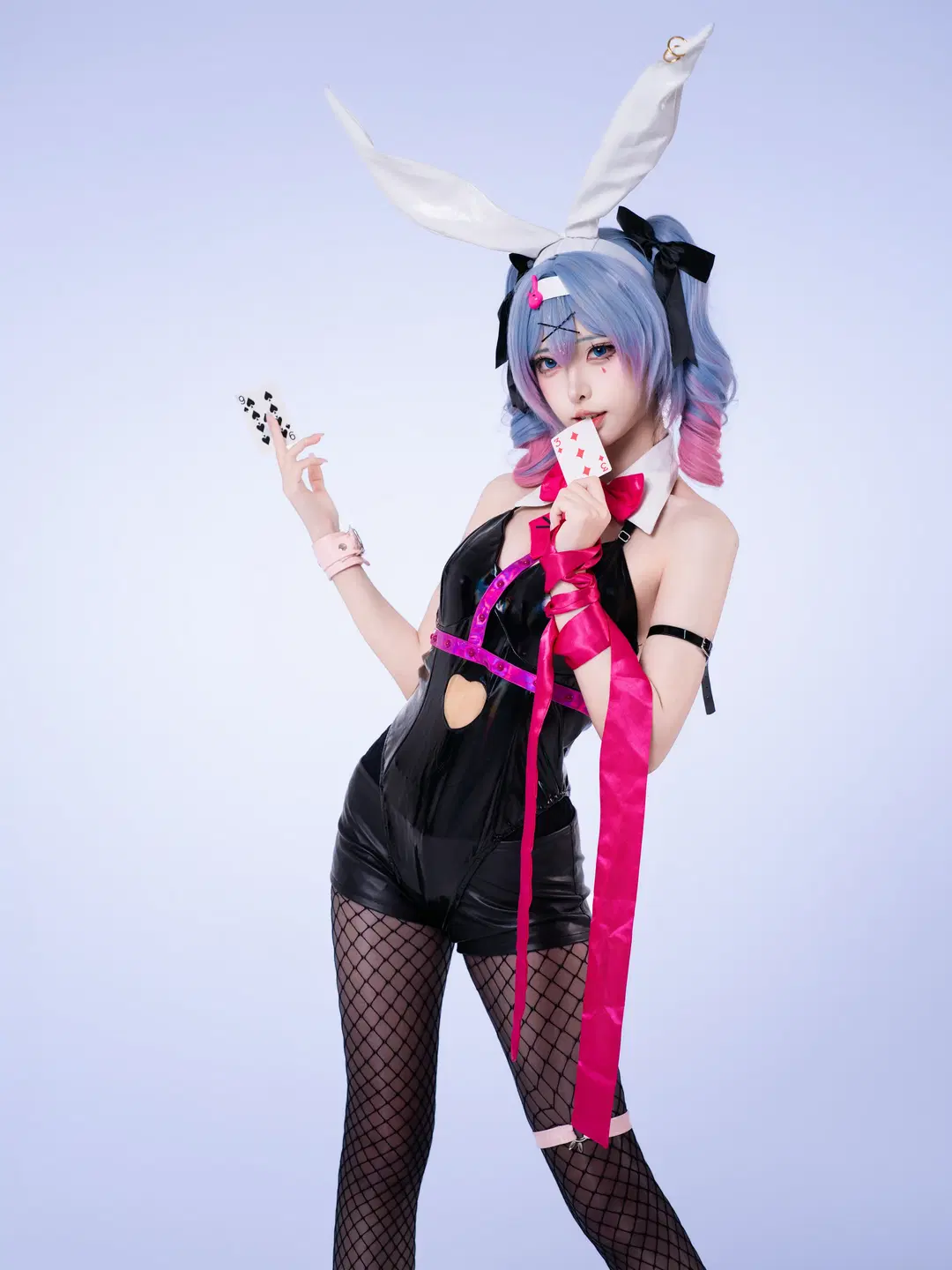 [Hatsune Miku cosplay] Rabbit Hole Theme: Interpreting the Black Latex suit Bunny girl by 沈诗若 - Image 5
