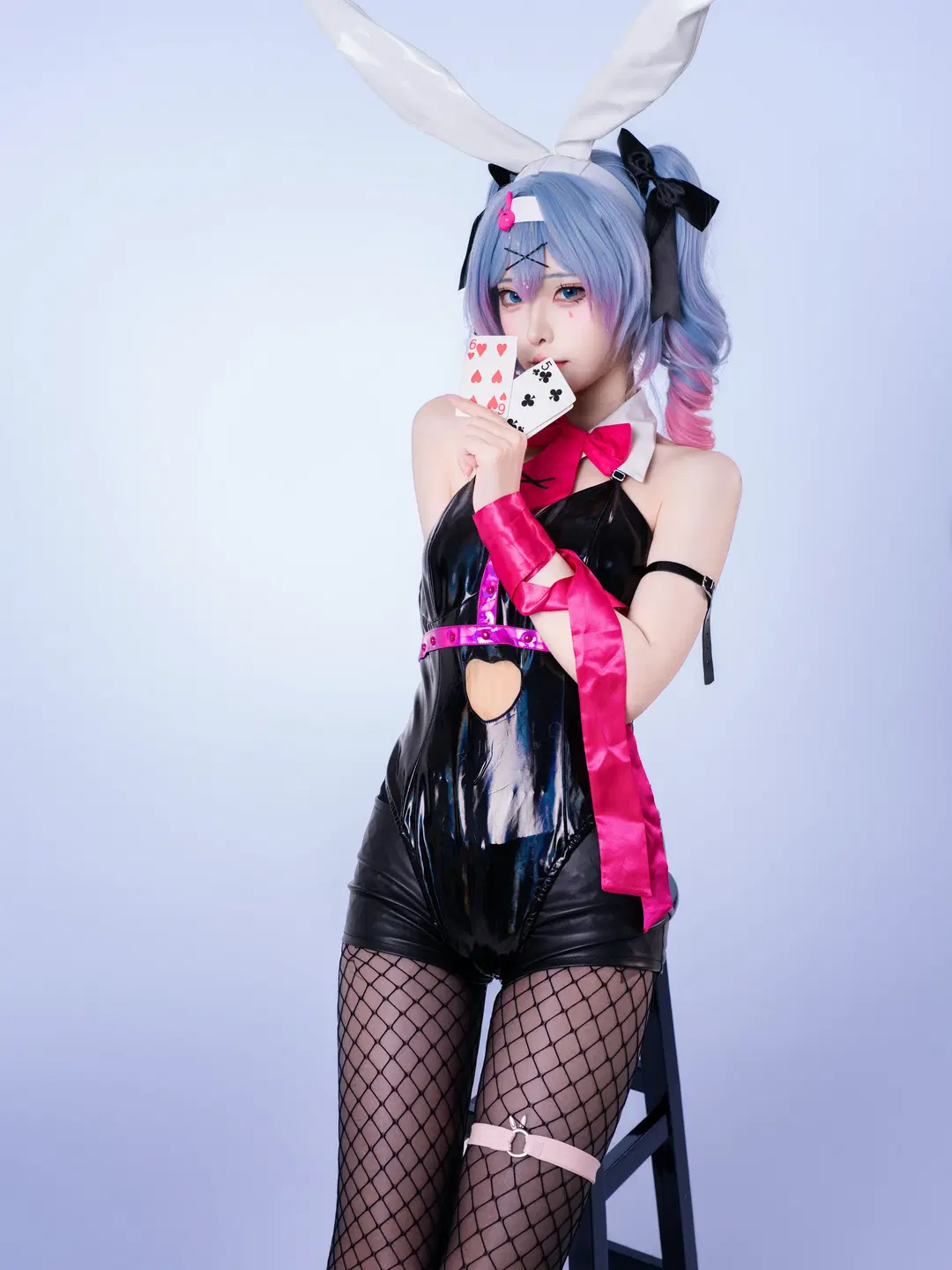 【初音未来cos】跳进兔子洞的兔女郎造型 - 沈诗若 - 第3张
