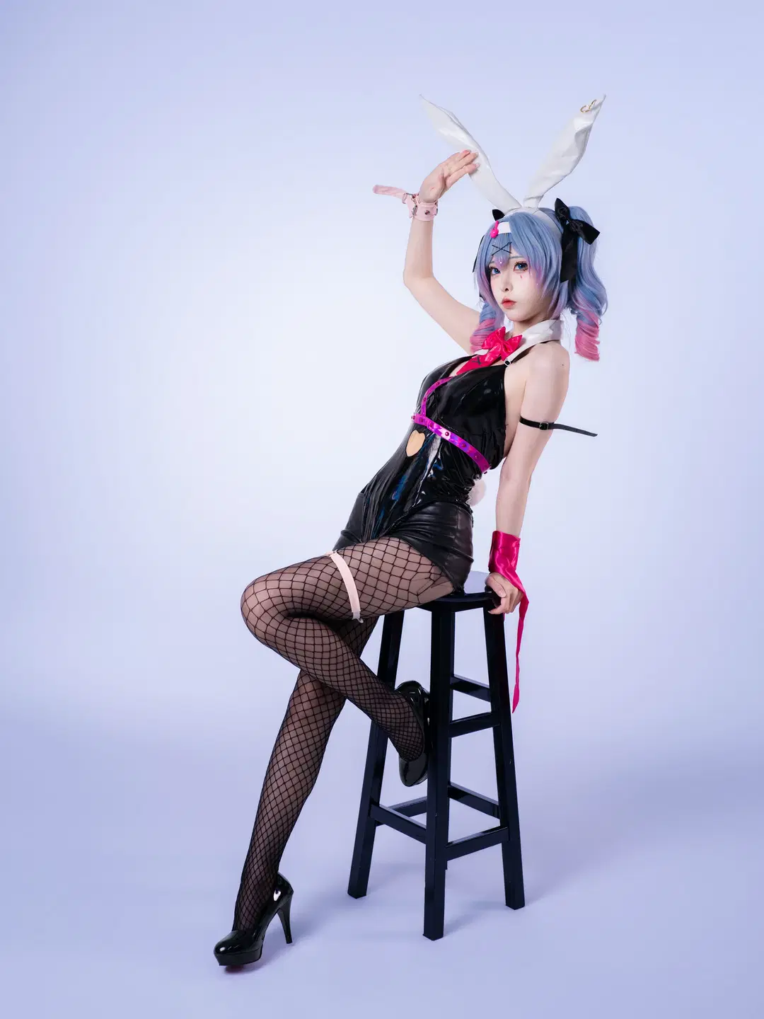 【初音未来cos】跳进兔子洞的兔女郎造型 - 沈诗若 - 第4张