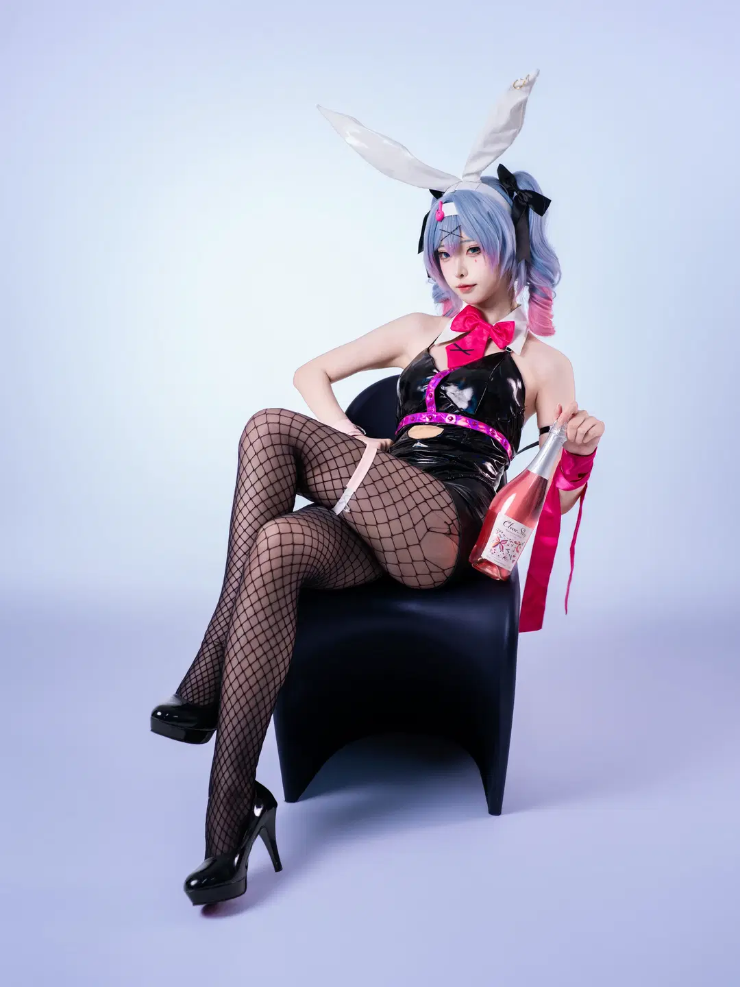 【初音未来cos】跳进兔子洞的兔女郎造型 - 沈诗若 - 第5张