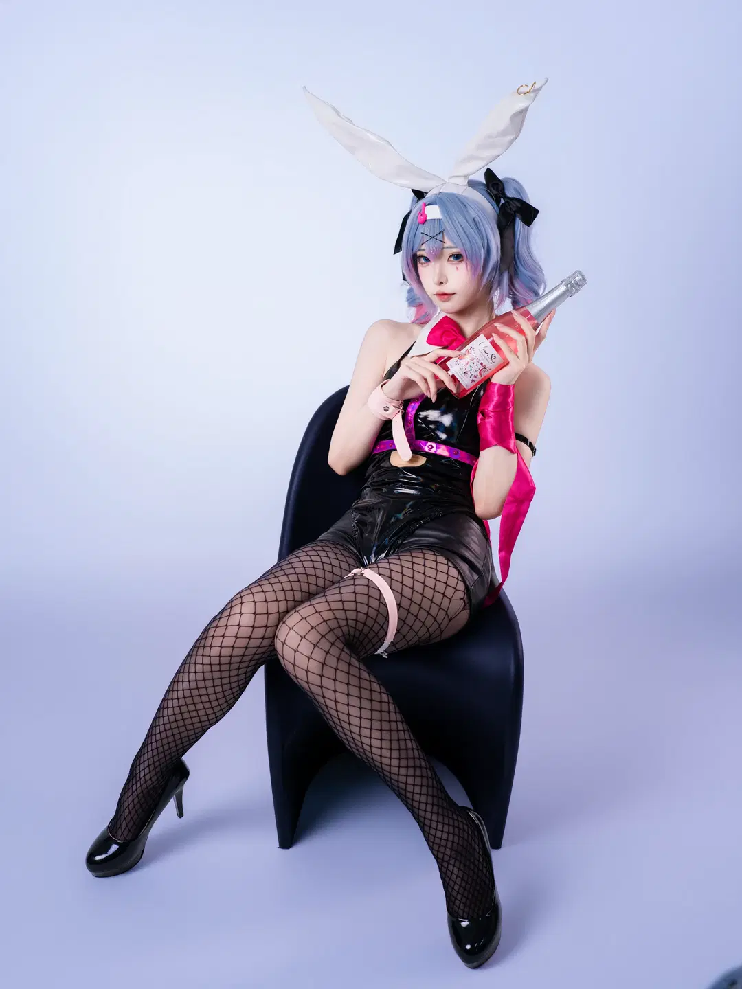 【初音未来cos】跳进兔子洞的兔女郎造型 - 沈诗若 - 第6张