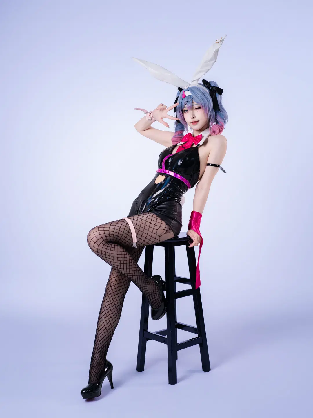 【初音未来cos】跳进兔子洞的兔女郎造型 - 沈诗若 - 第8张