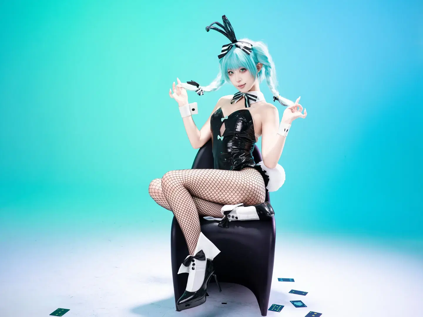 【初音未来cos】兔女郎造型Part.2的棚拍记录 - 沈诗若 - 第11张