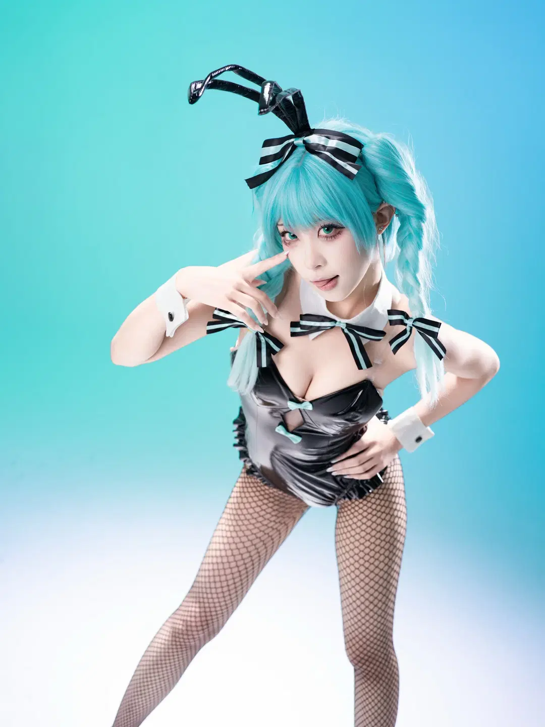 【初音未来cos】兔女郎造型Part.2的棚拍记录 - 沈诗若 - 第4张