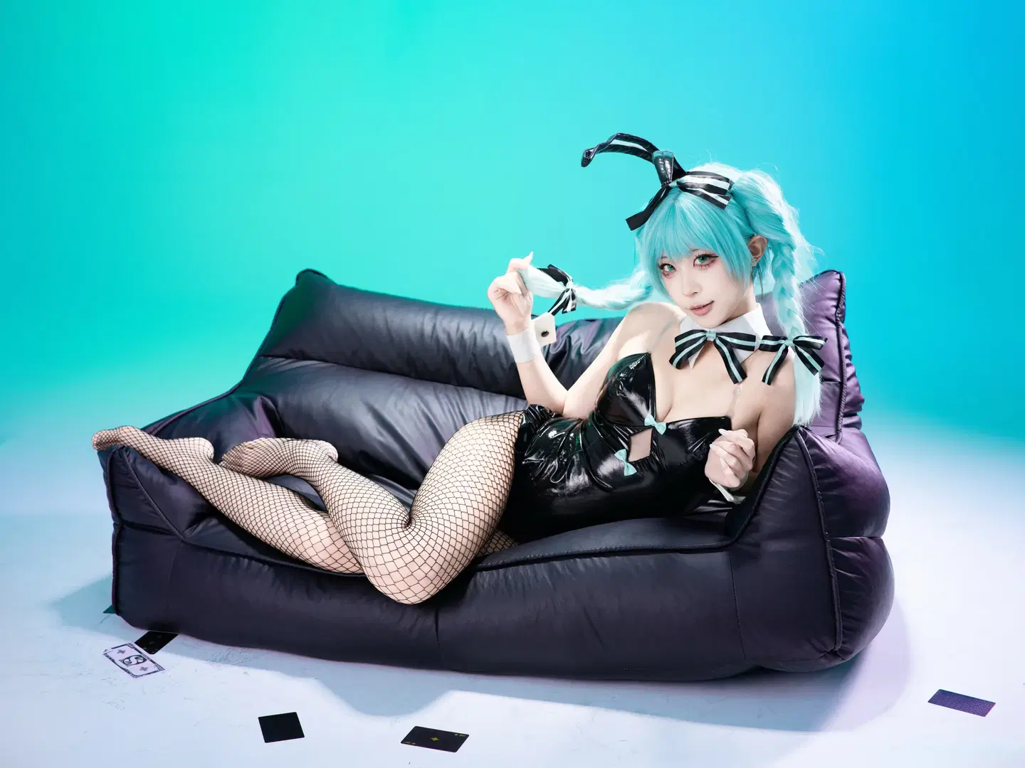 【初音未来cos】兔女郎造型Part.2的棚拍记录 - 沈诗若 - 第6张