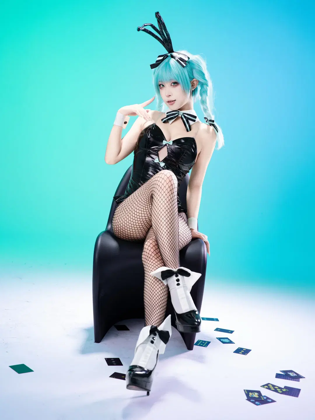 【初音未来cos】兔女郎造型Part.2的棚拍记录 - 沈诗若 - 第7张