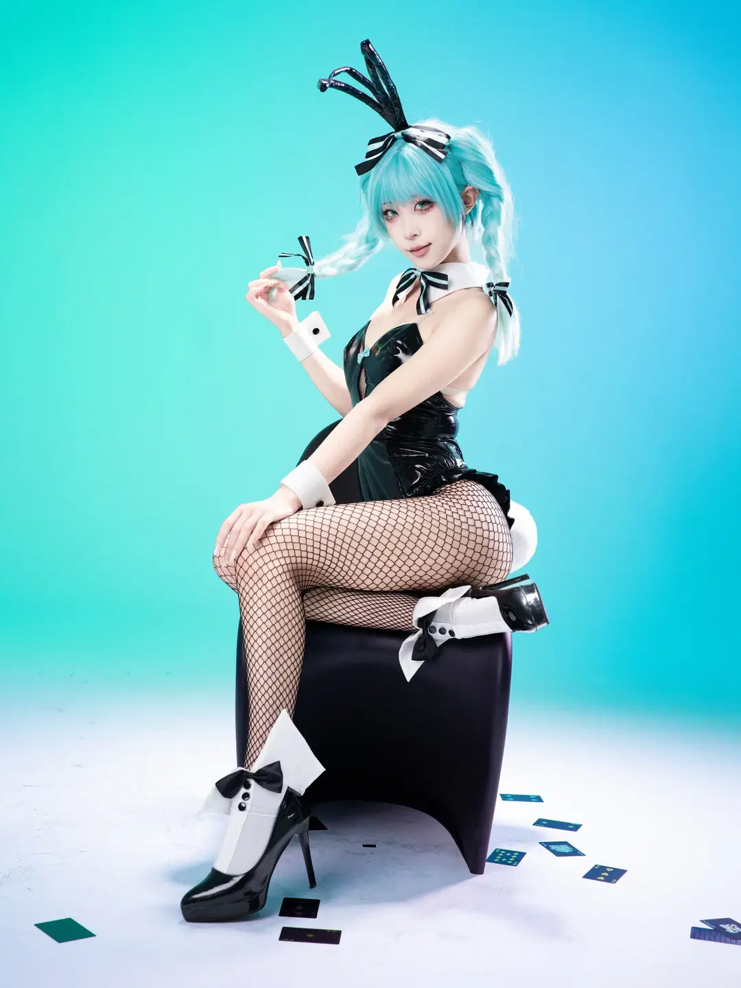【初音未来cos】兔女郎造型Part.2的棚拍记录 - 沈诗若 - 第9张