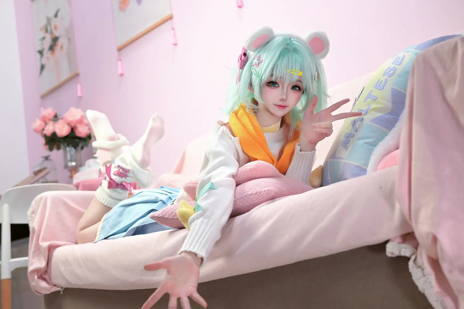 【小喬コスプレ】『オナー・オブ・キングス』×線画犬コラボ、おうちでくつろぐ撮影記録 - 小时汤泡饭 - 7枚目