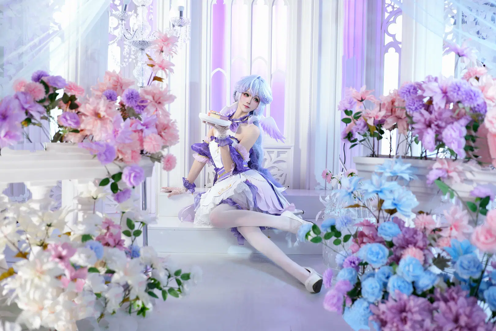 【知更鸟cos】崩坏星穹铁道知更鸟紫白洋装拍摄记录 - 小时汤泡饭 - 第5张