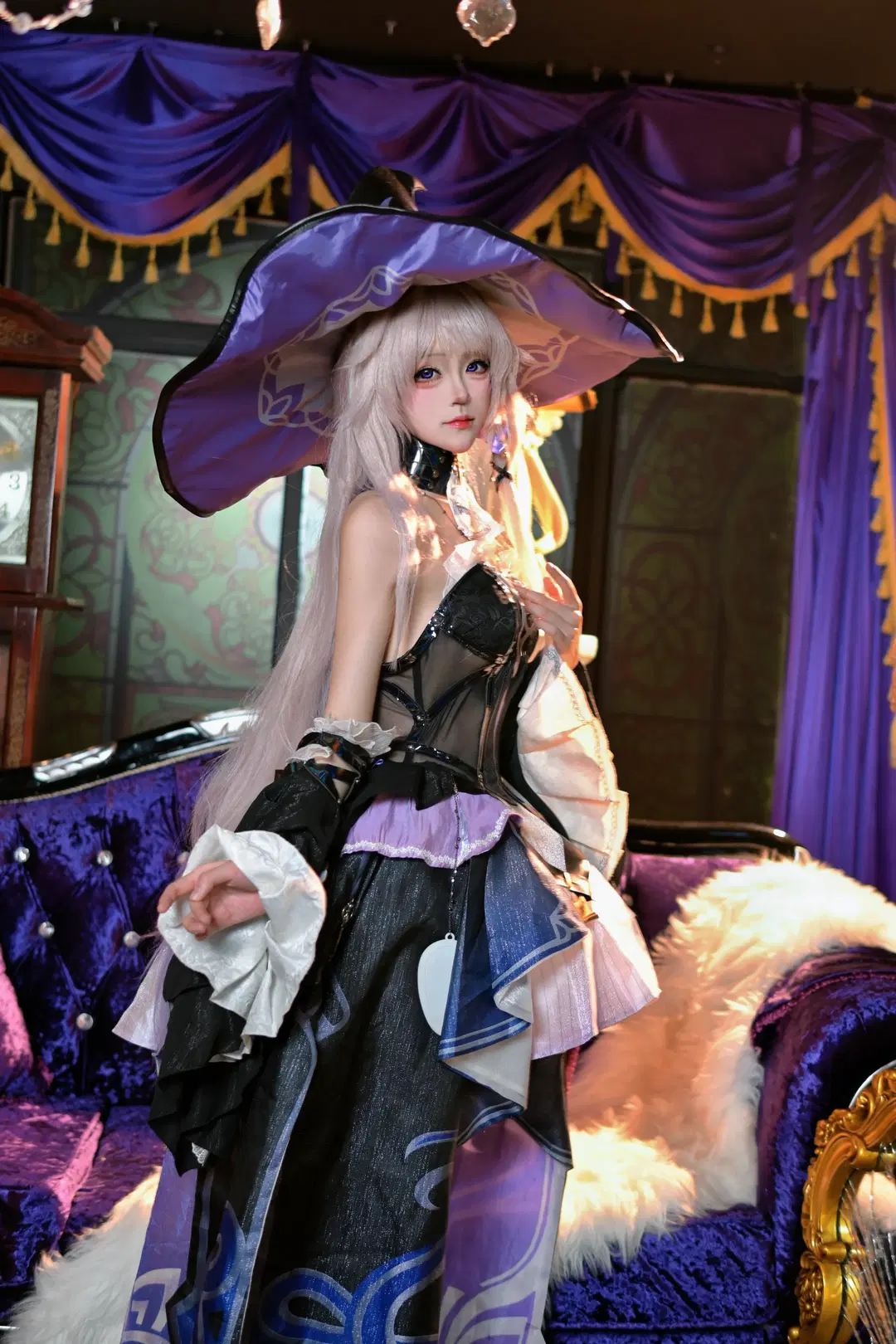 【ヘルタ コスプレ】『崩壊：スターレイル』暗夜に刻む神秘の魔女の肖像 - 小时汤泡饭 - 3枚目