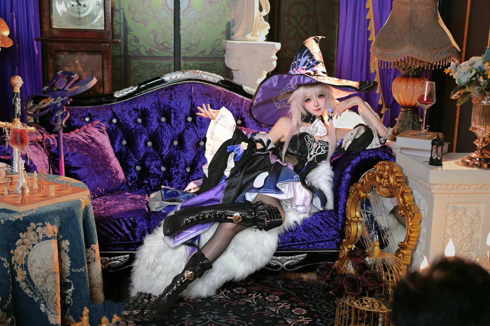 【ヘルタ コスプレ】『崩壊：スターレイル』暗夜に刻む神秘の魔女の肖像 - 小时汤泡饭 - 5枚目