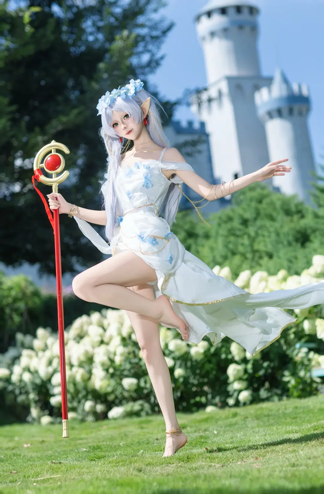 【芙莉莲cos】葬送的芙莉莲 神谕少女的白色花海 - 小时汤泡饭 - 第2张