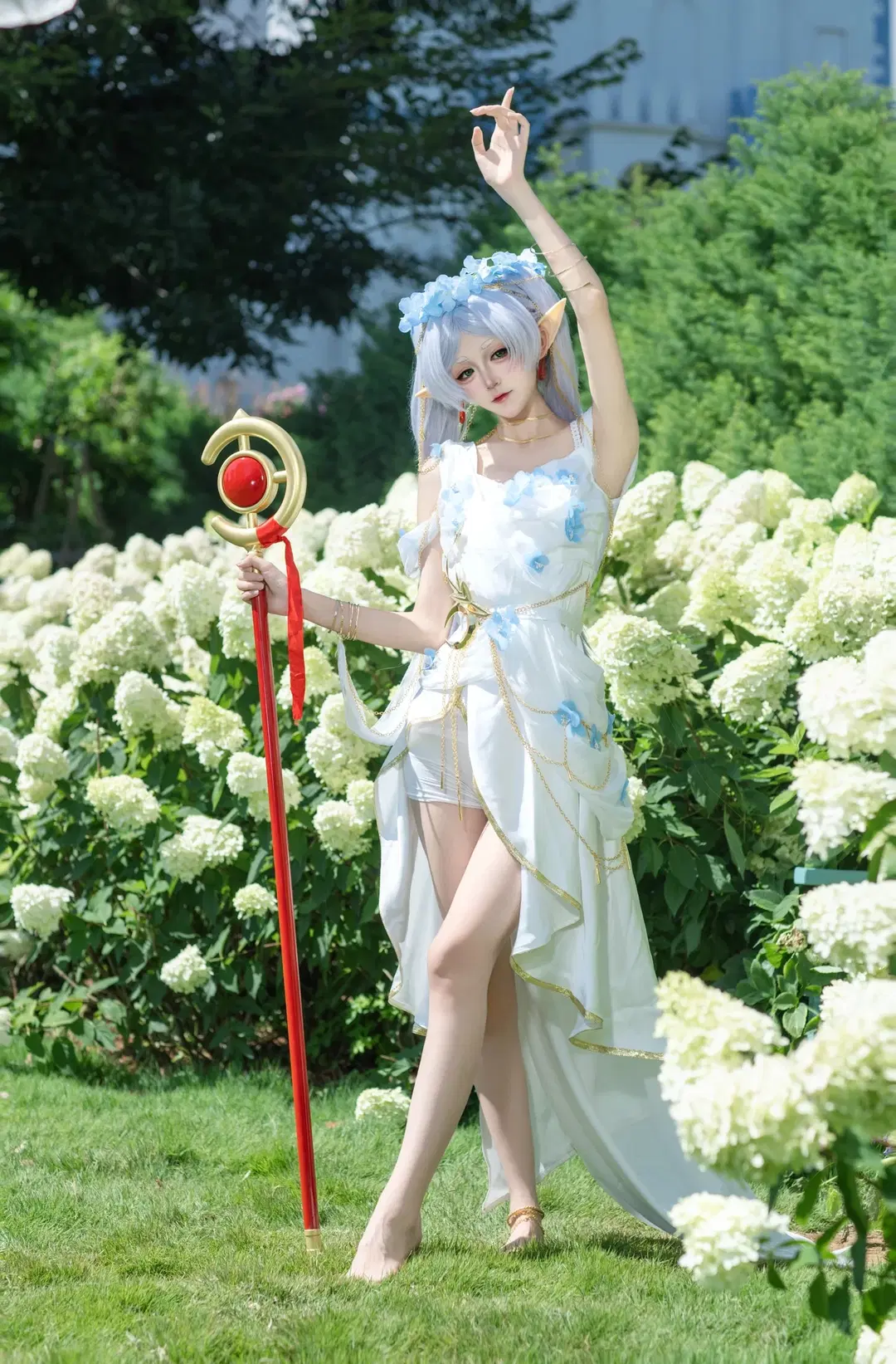 【芙莉莲cos】葬送的芙莉莲 神谕少女的白色花海 - 小时汤泡饭 - 第4张