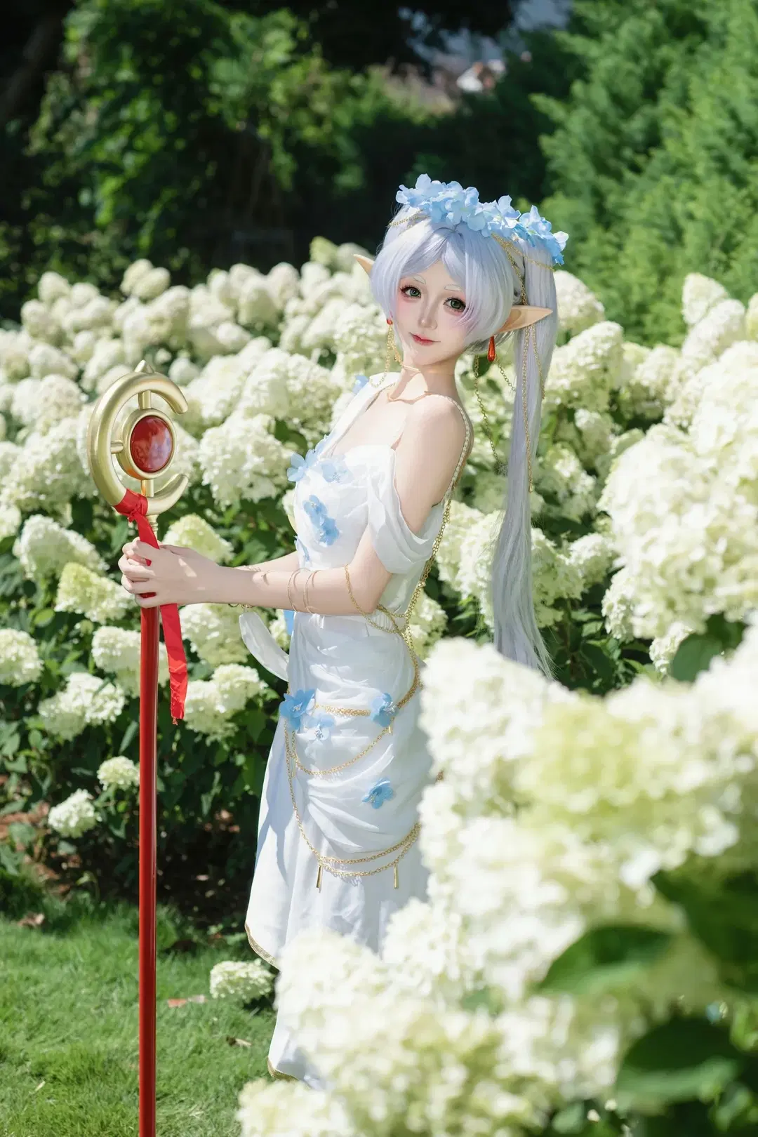 【芙莉莲cos】葬送的芙莉莲 神谕少女的白色花海 - 小时汤泡饭 - 第5张