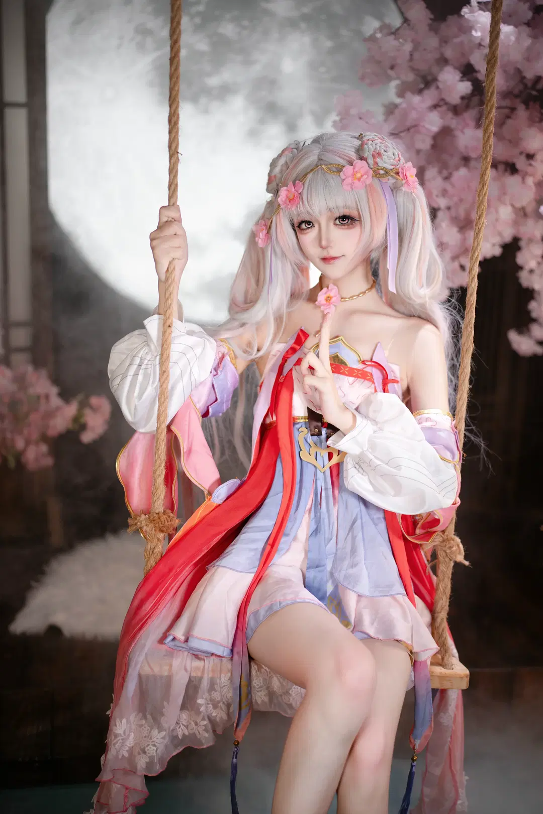 【今汐cos】鸣潮今汐的月下樱花写真 - 小时汤泡饭 - 第3张