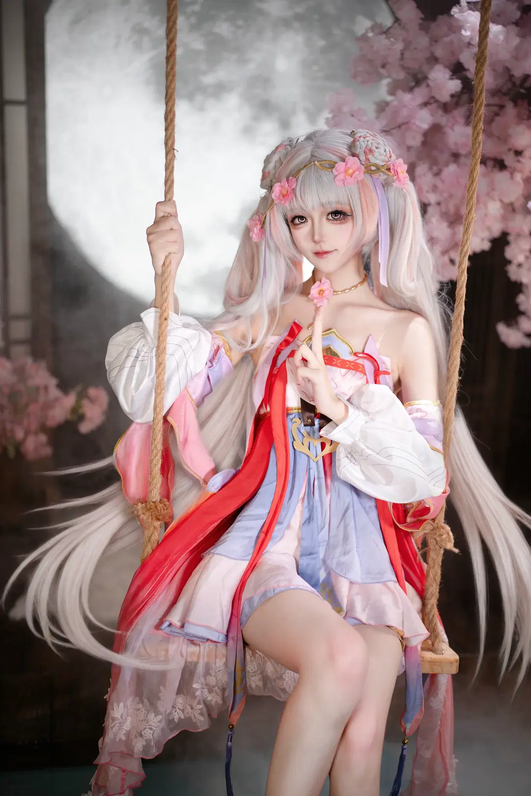 【今汐cos】鸣潮今汐的月下樱花写真 - 小时汤泡饭 - 第5张