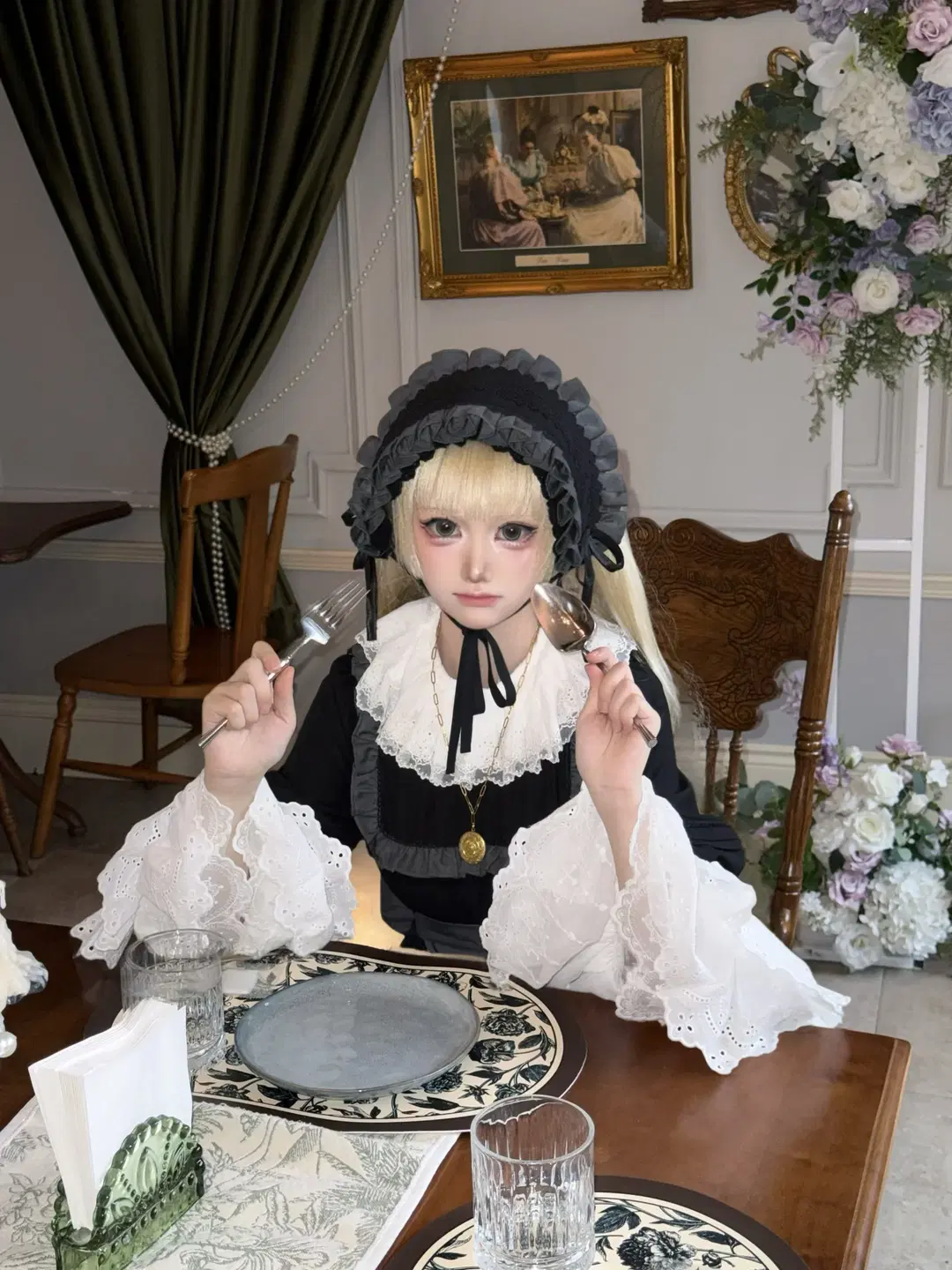 Gothic style, Vikutorika cosplay, Cosplay sharing, Vintage dress, Gosick: Gothic Lolita Detective Agency